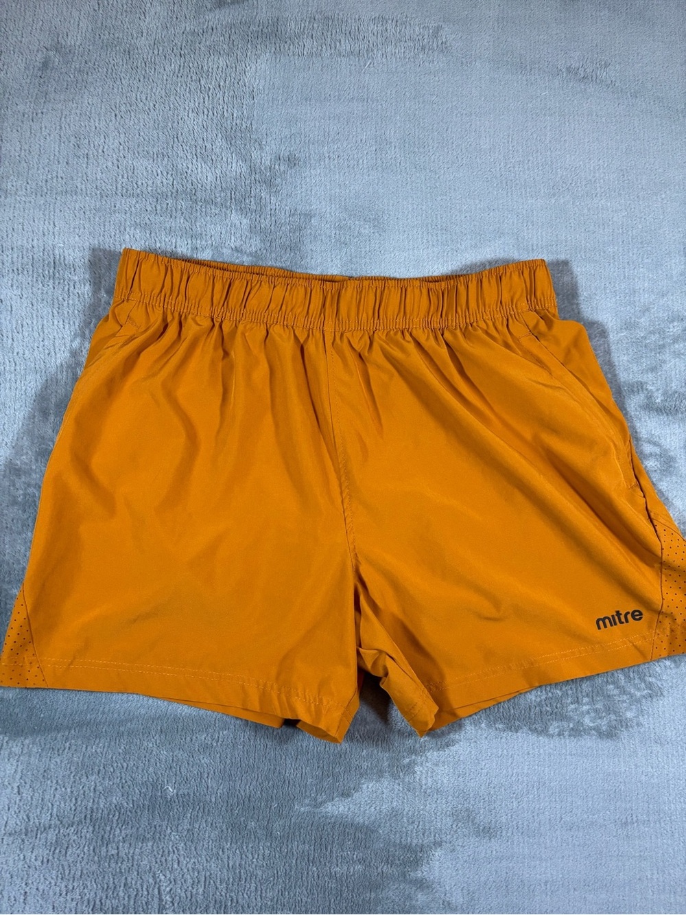 Mitre Men’s Orange Athletic Shorts — Lightweight Performance